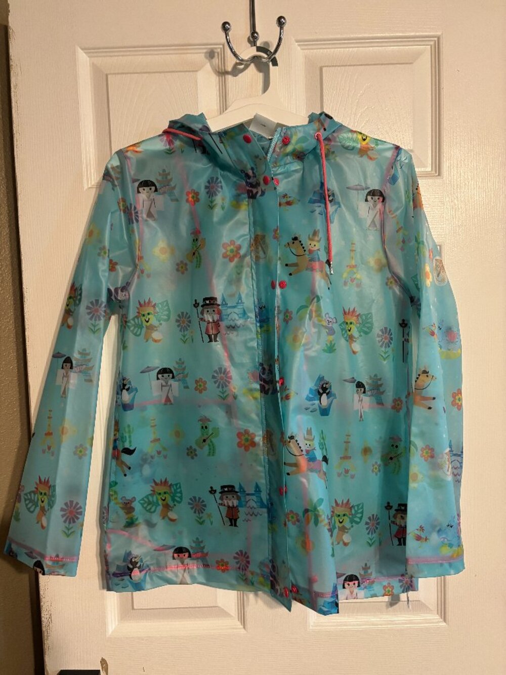 Disney Parks it’s a small world Rain Jacket Size Medium